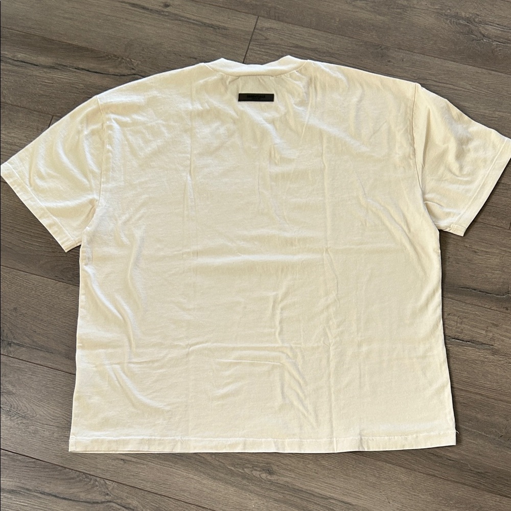 Fear of God Essentials Cream Men's T-Shirt XL - Picture 8 of 10